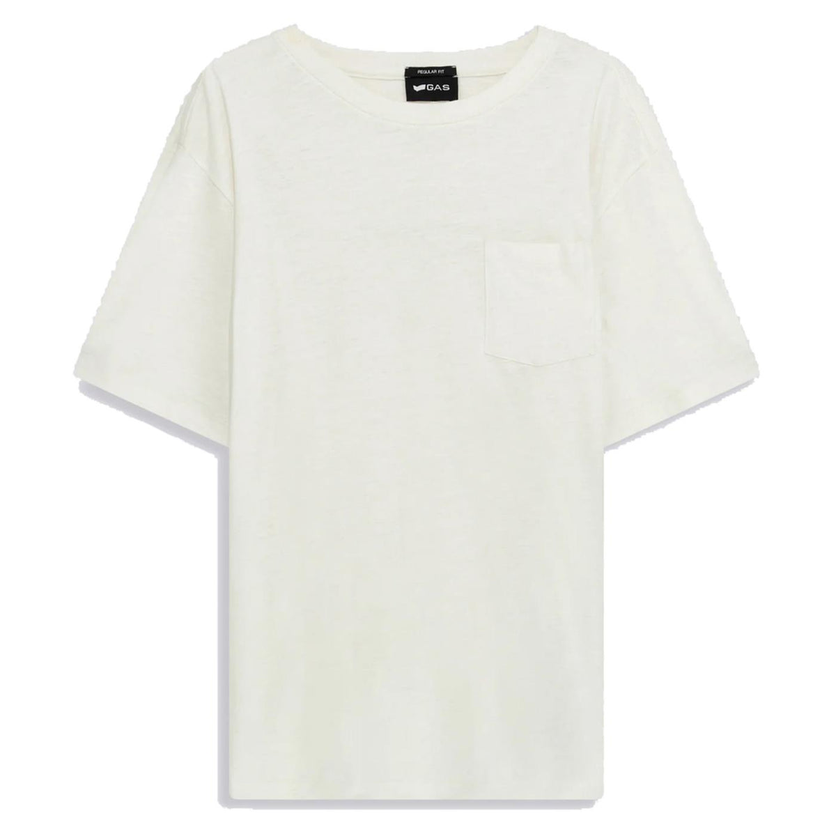 GAS T-SHIRT ARNOUX MC SLUB - Bianco - vista 2