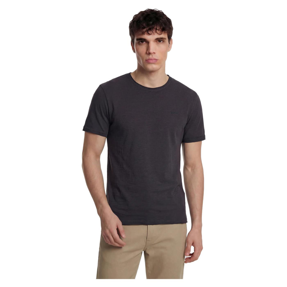 GAS T-SHIRT MC SCUBA SLUB - Grigio scuro - immagine principale