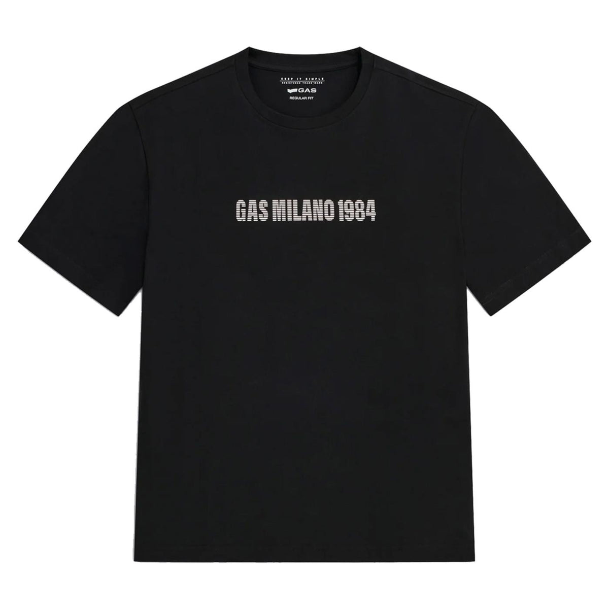 GAS T-SHIRT MC DHARIS STR - Nero - immagine principale