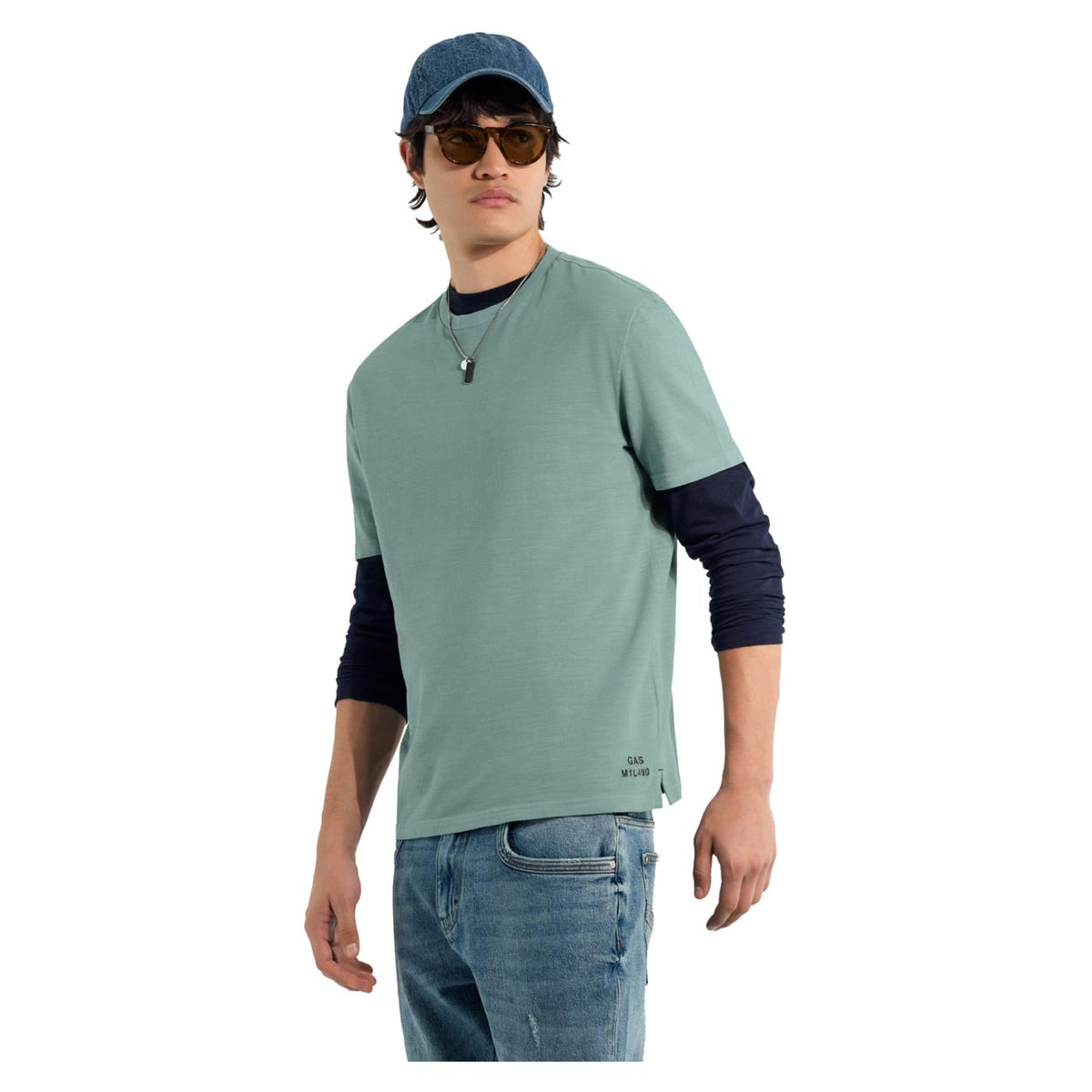 GAS T-SHIRT MC DHARIS PIQUET