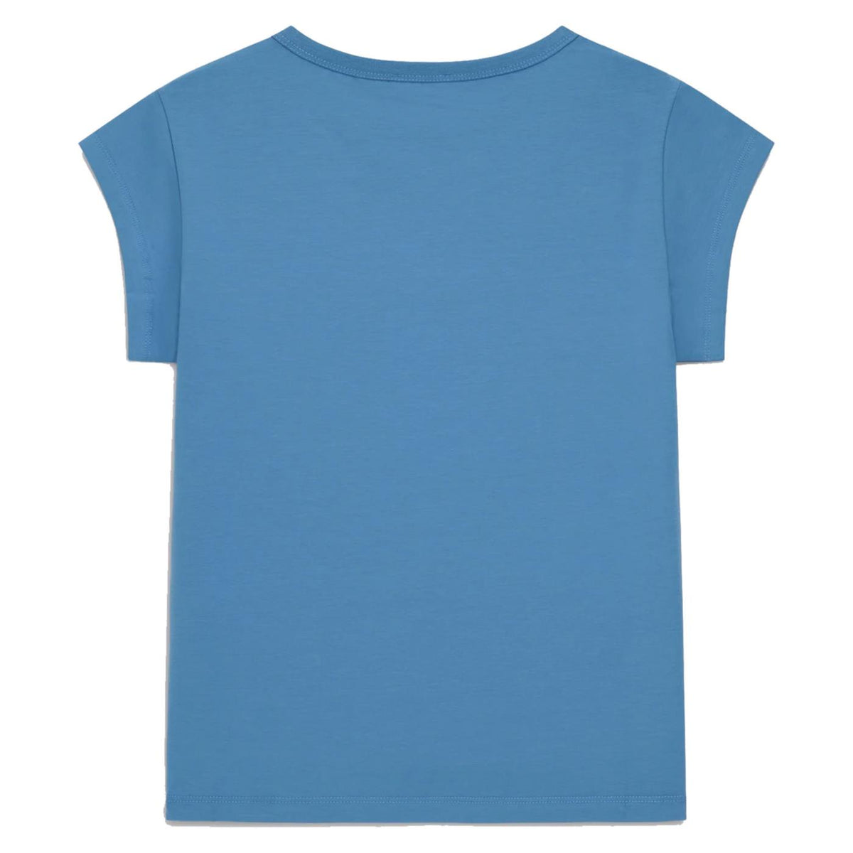 GAS T-SHIRT W HANIKE CAP MC - Azzurro - vista 3