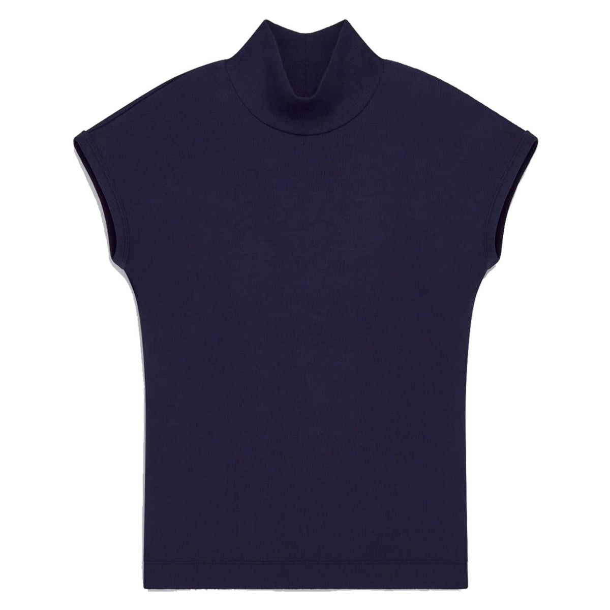 GAS T-SHIRT W HANIS MC COLLAR - Blu - vista 4