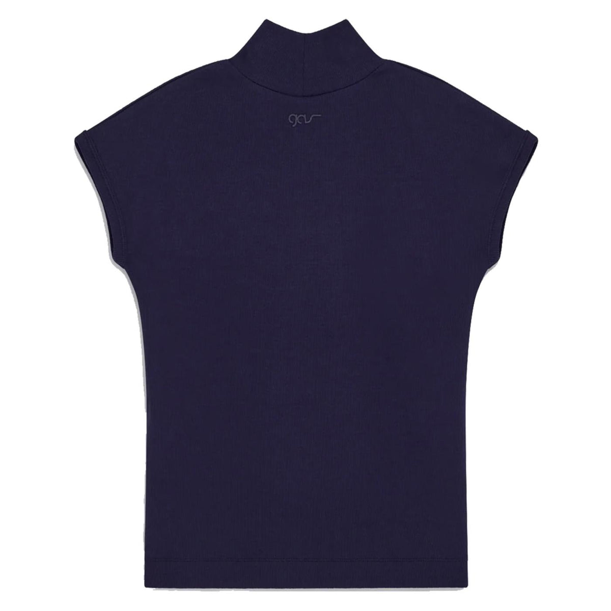 GAS T-SHIRT W HANIS MC COLLAR - Blu - vista 6