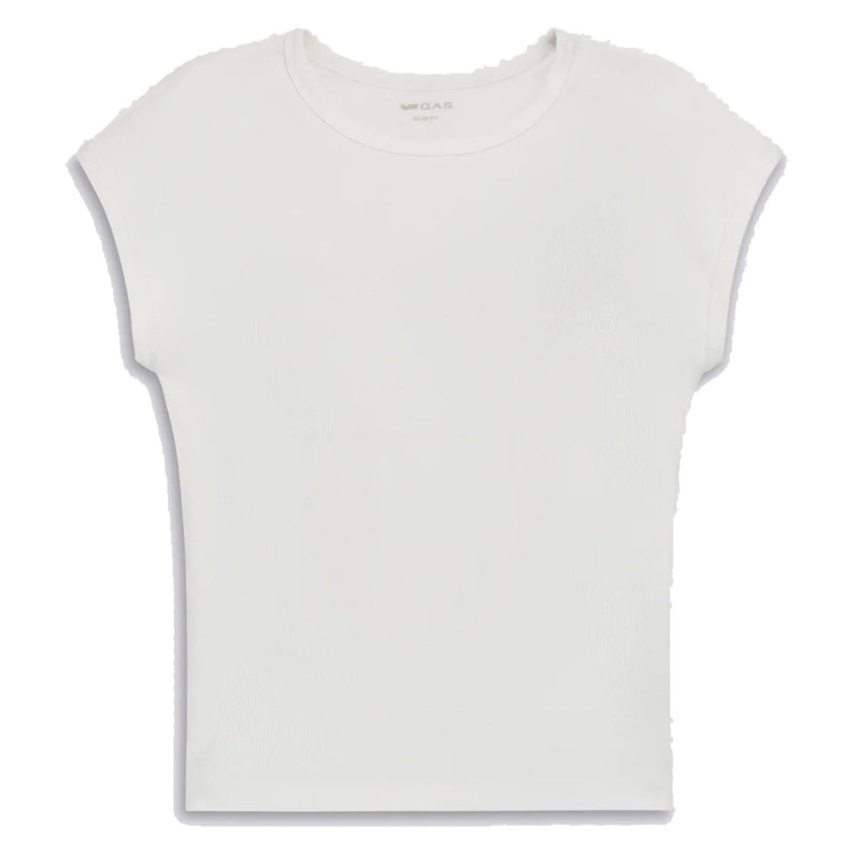 GAS T-SHIRT W HANIS MC CREW - Bianco - vista 6