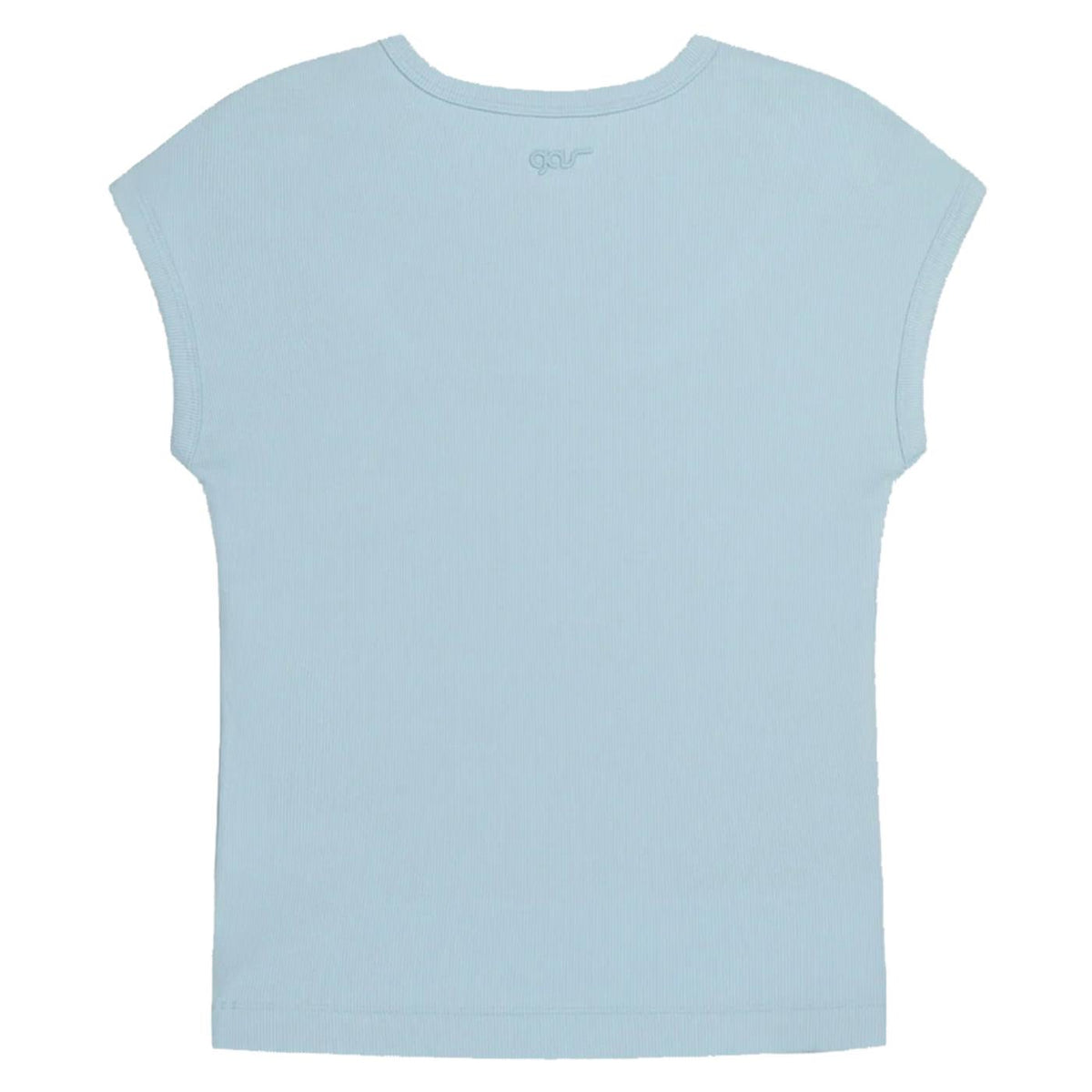 GAS T-SHIRT W HANIS MC CREW - Azzurro - vista 3