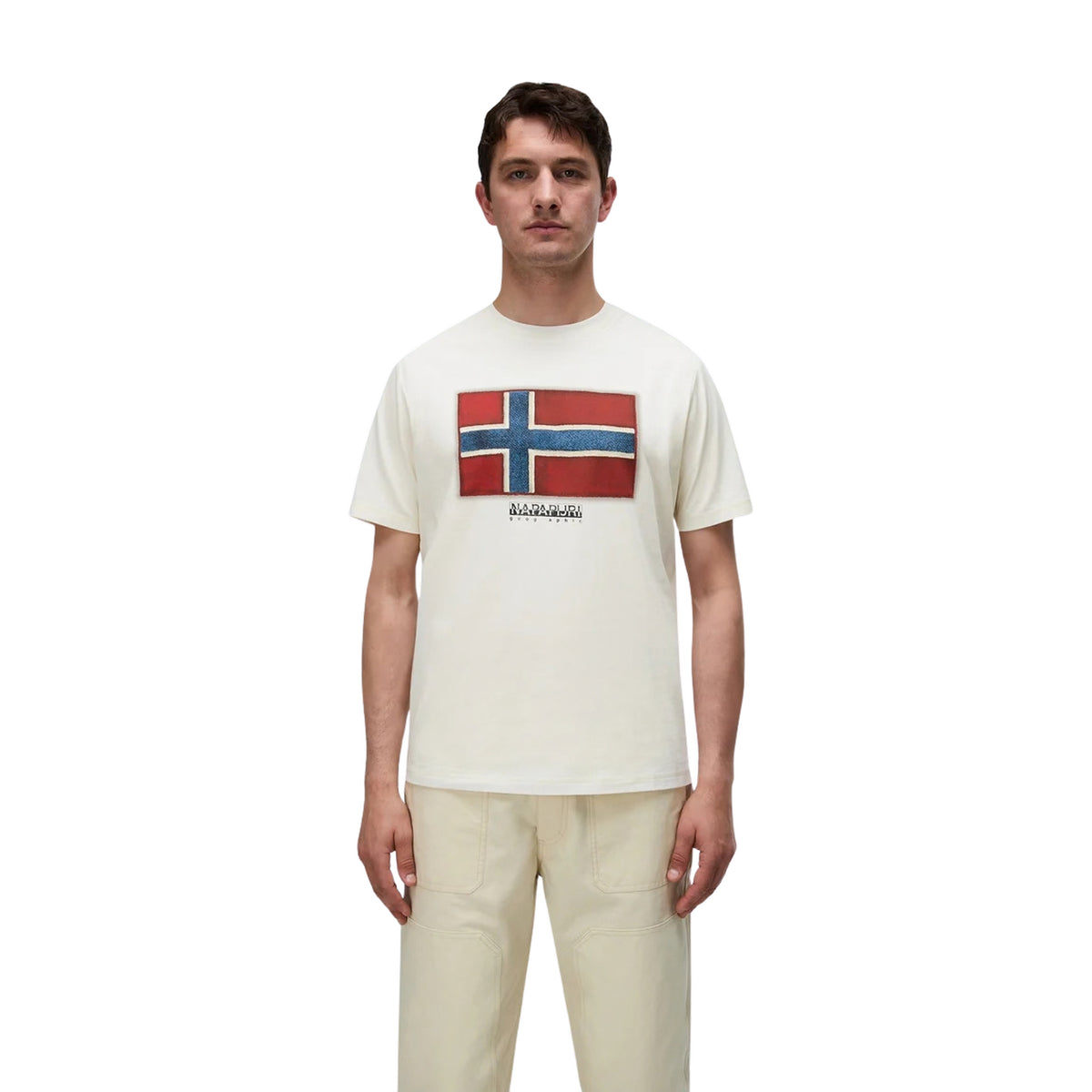 NAPAPIJRI S-FLAG TIKI SHORT SLEEVES - Bianco - immagine principale