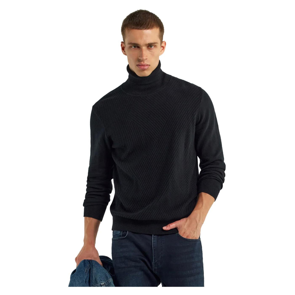 GAS TRICOT TIMO NECK DIAMOND - vista 3