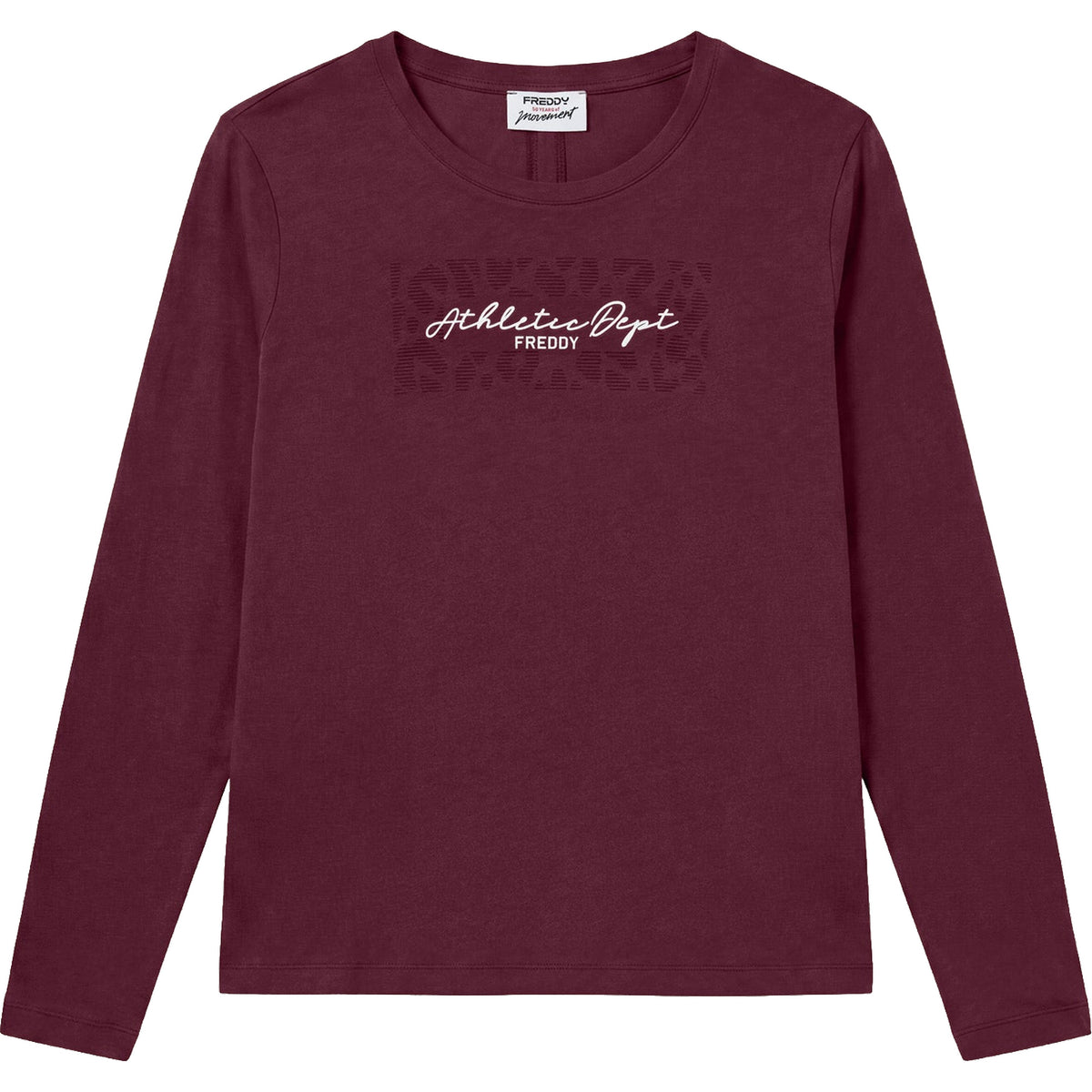 FREDDY W TEE LS JERSEY TRAINING - Bordeaux - immagine principale