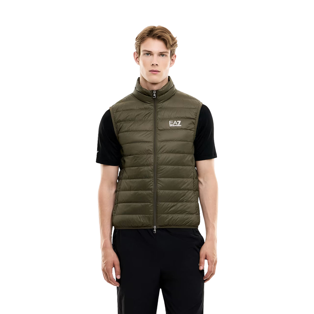 EMPORIO ARMANI 7 EA7 TRAIN DOWN LIGHT VEST - Militare - immagine principale