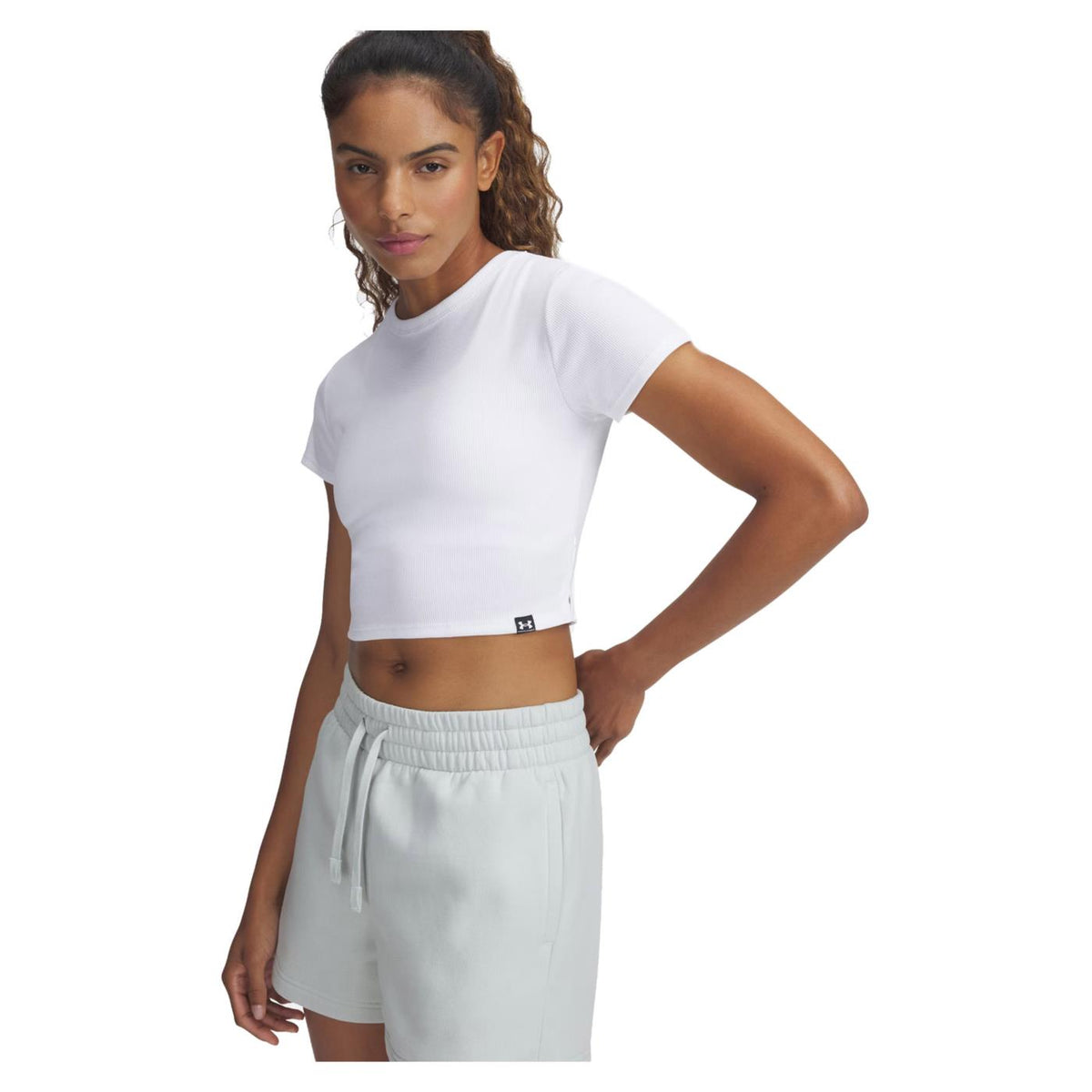 UNDER ARMOUR W RIVAL RIB BABY TEE