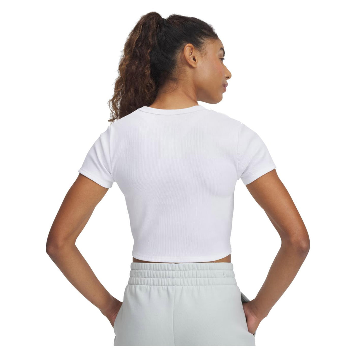 UNDER ARMOUR W RIVAL RIB BABY TEE