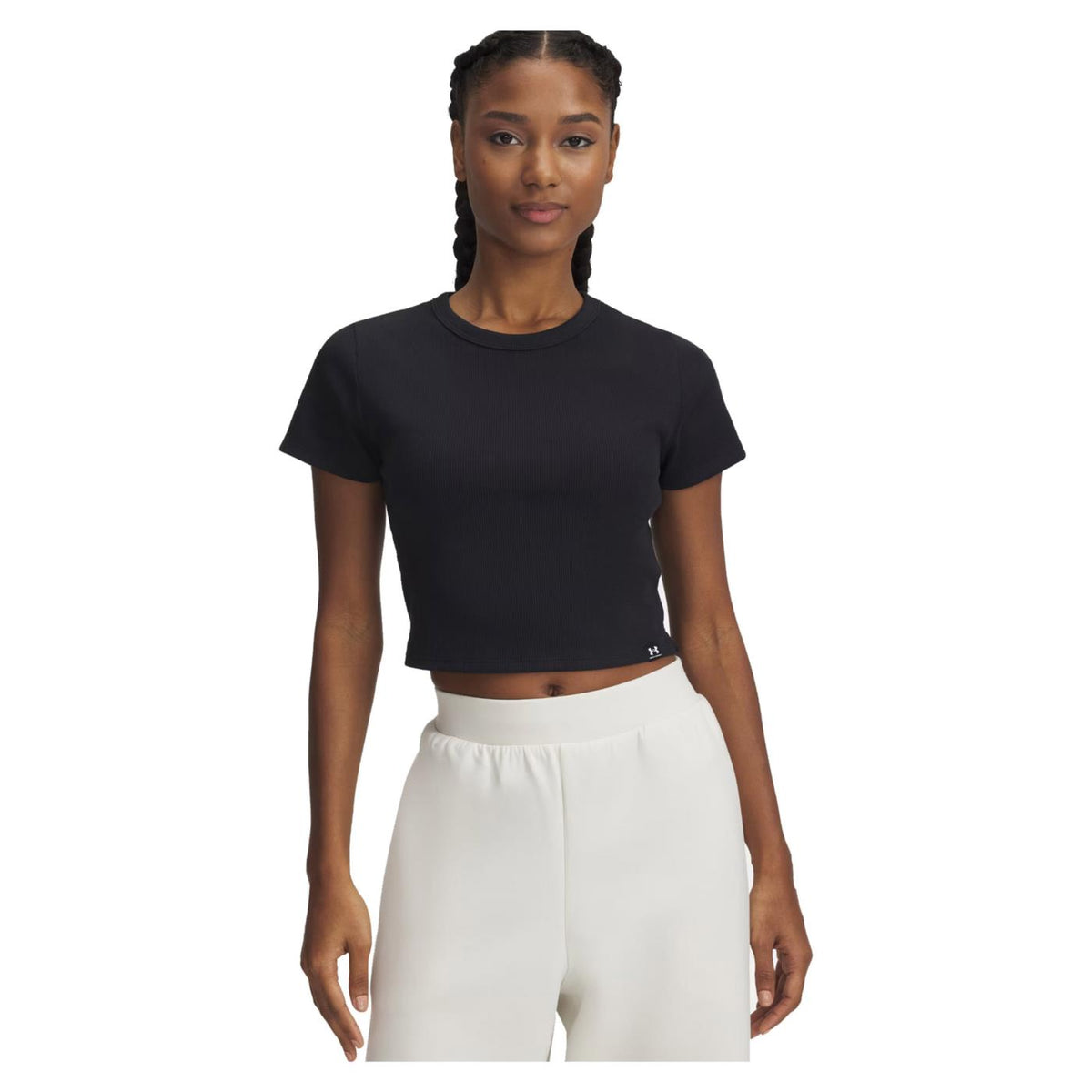 UNDER ARMOUR W RIVAL RIB BABY TEE