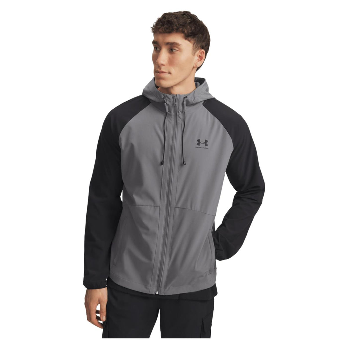 UNDER ARMOUR VIBE WOVEN JACKET - Grigio scuro - immagine principale