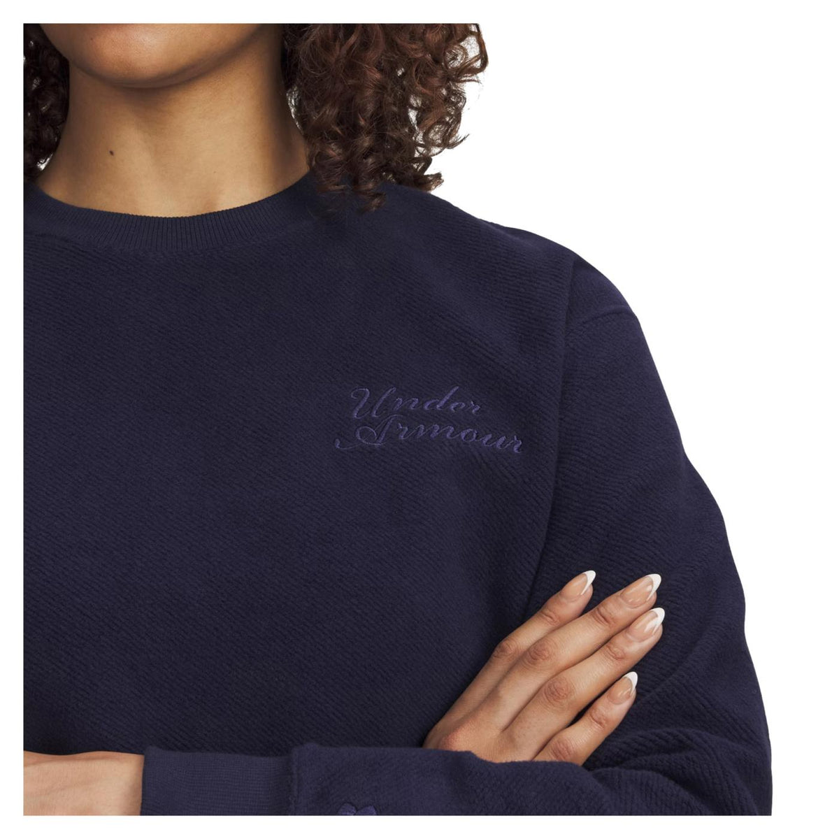 UNDER ARMOUR ICON TERRY VARSITY CREW