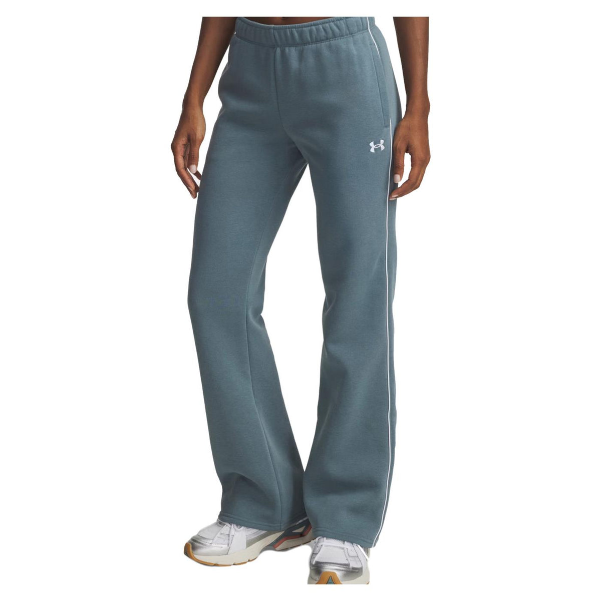 UNDER ARMOUR W RIVAL FLC PIPED PANT - Azzurro - immagine principale