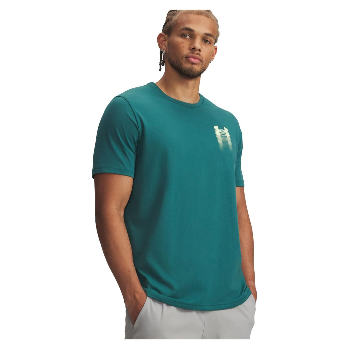 UNDER ARMOUR BLUR LOGO SS TEE