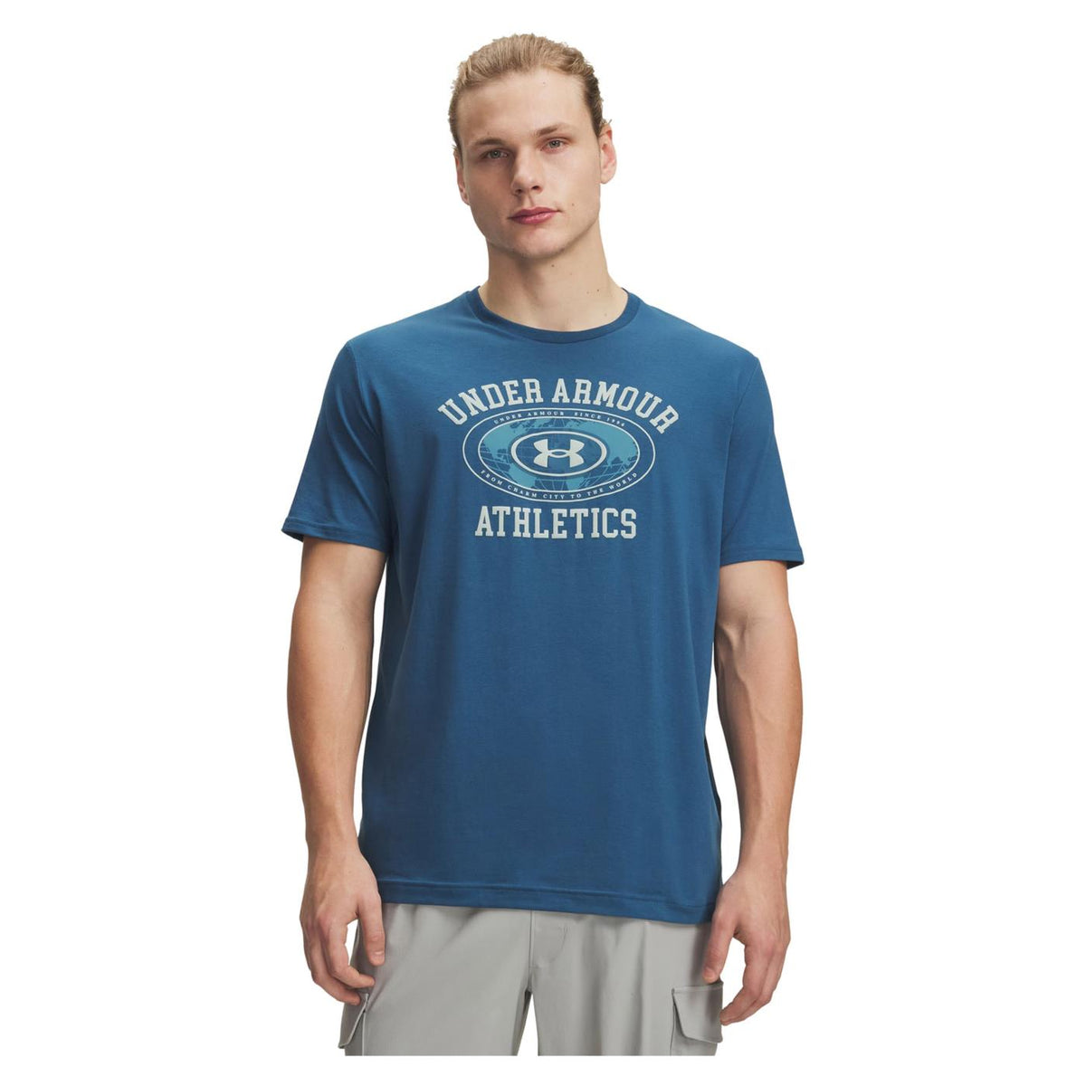UNDER ARMOUR ARMOR GLOBE SS TEE - Blu - immagine principale