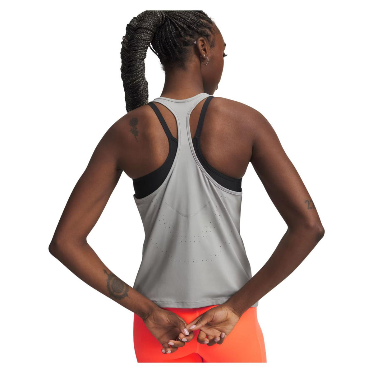 UNDER ARMOUR W VELOCITI PRO TANK - Grigio chiaro - vista 2