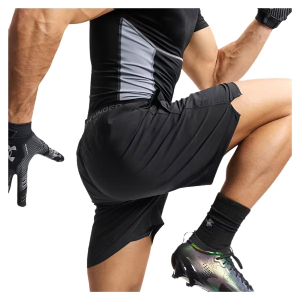 UNDER ARMOUR VANISH WOVEN SHORT DC - Nero - vista 3