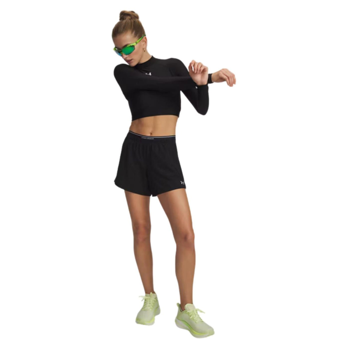 UNDER ARMOUR W VANISH WOVEN 5IN SHORTS - C1-nero - vista 3
