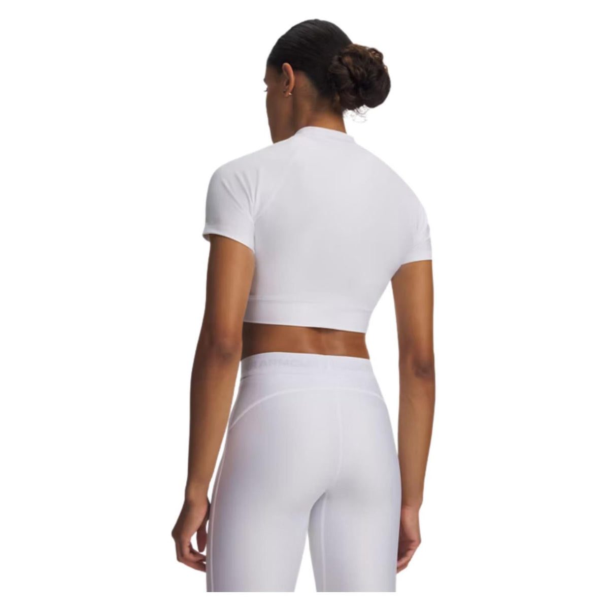 UNDER ARMOUR W HEATGEAR CROP MOCK TEE - vista 2
