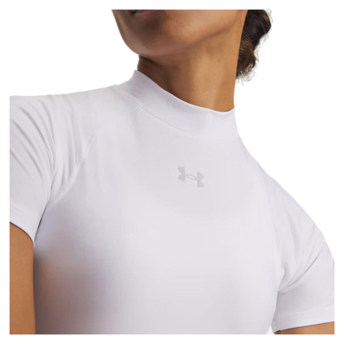 UNDER ARMOUR W HEATGEAR CROP MOCK TEE - vista 3
