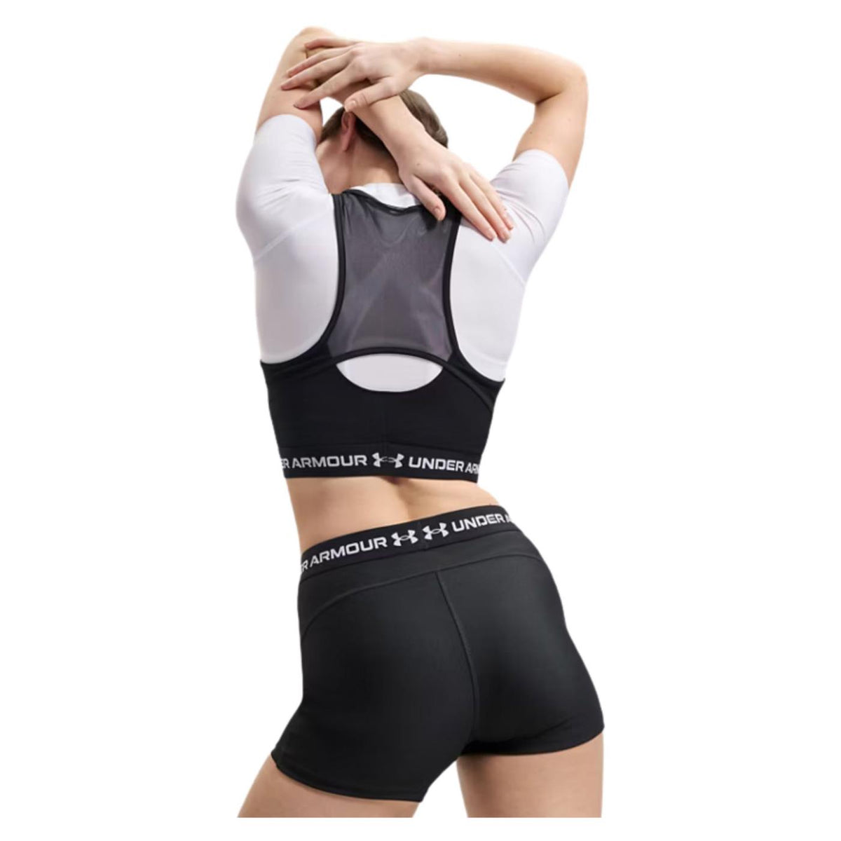 UNDER ARMOUR W HEATGEAR MESH TANK - Nero - vista 2