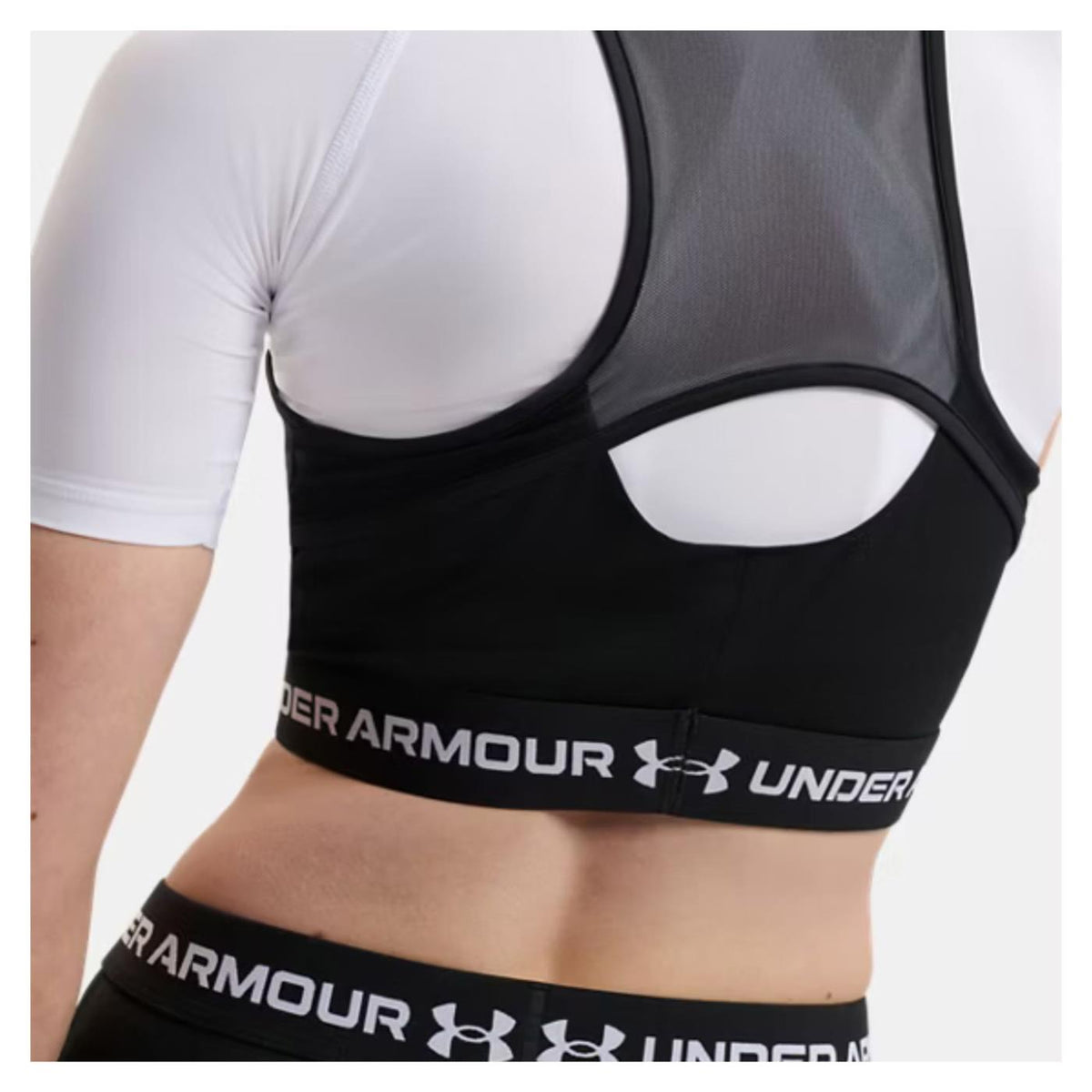 UNDER ARMOUR W HEATGEAR MESH TANK - Nero - vista 3