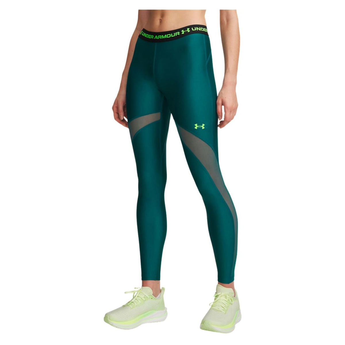 UNDER ARMOUR W HEATGEAR MESH LEGGING - Verde - immagine principale