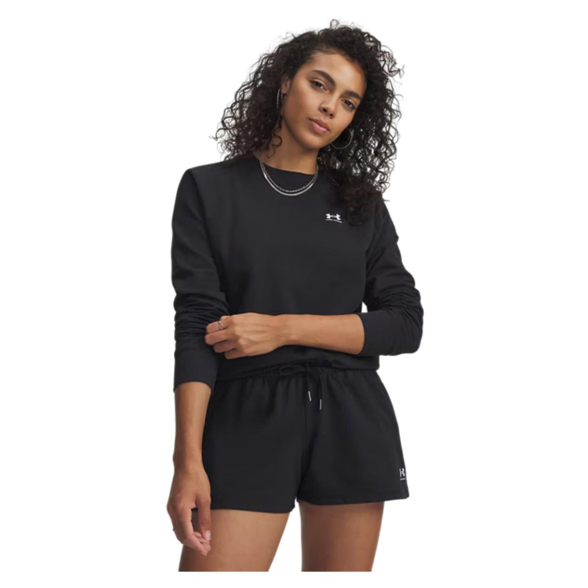 UNDER ARMOUR W SPORT TERRY CREW - Nero - immagine principale