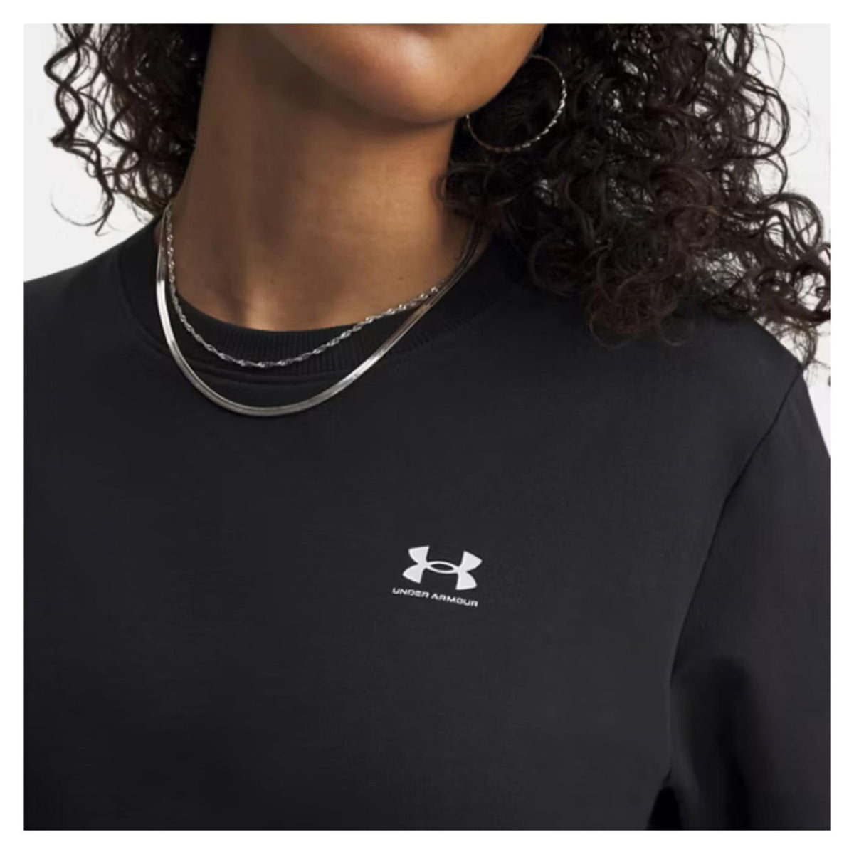 UNDER ARMOUR W SPORT TERRY CREW - Nero - vista 3