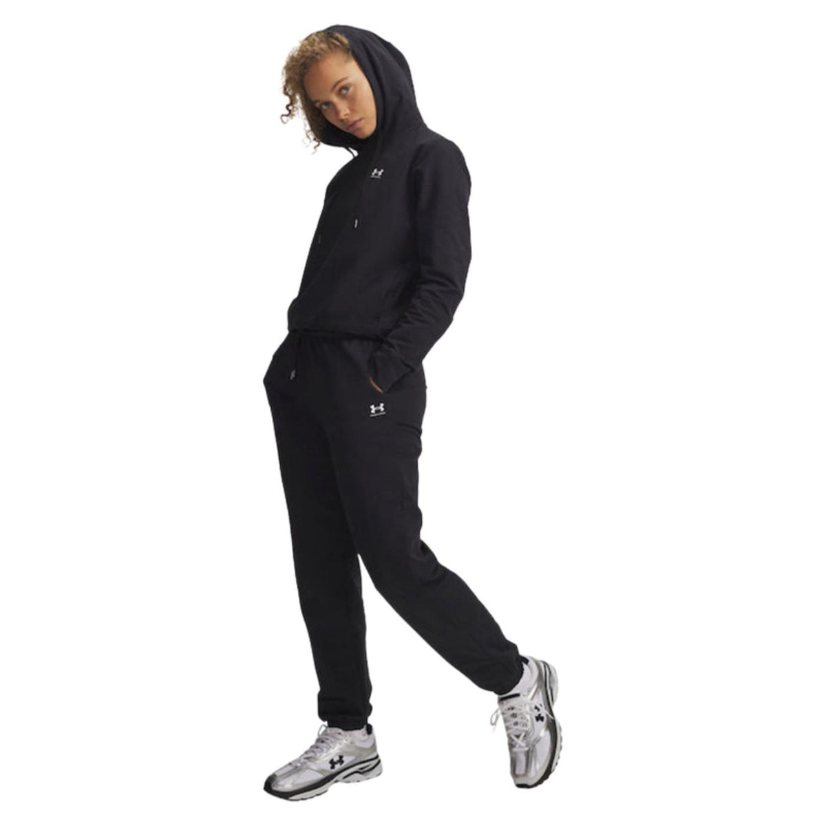 UNDER ARMOUR W SPORT TERRY JOGGER - Nero - vista 3