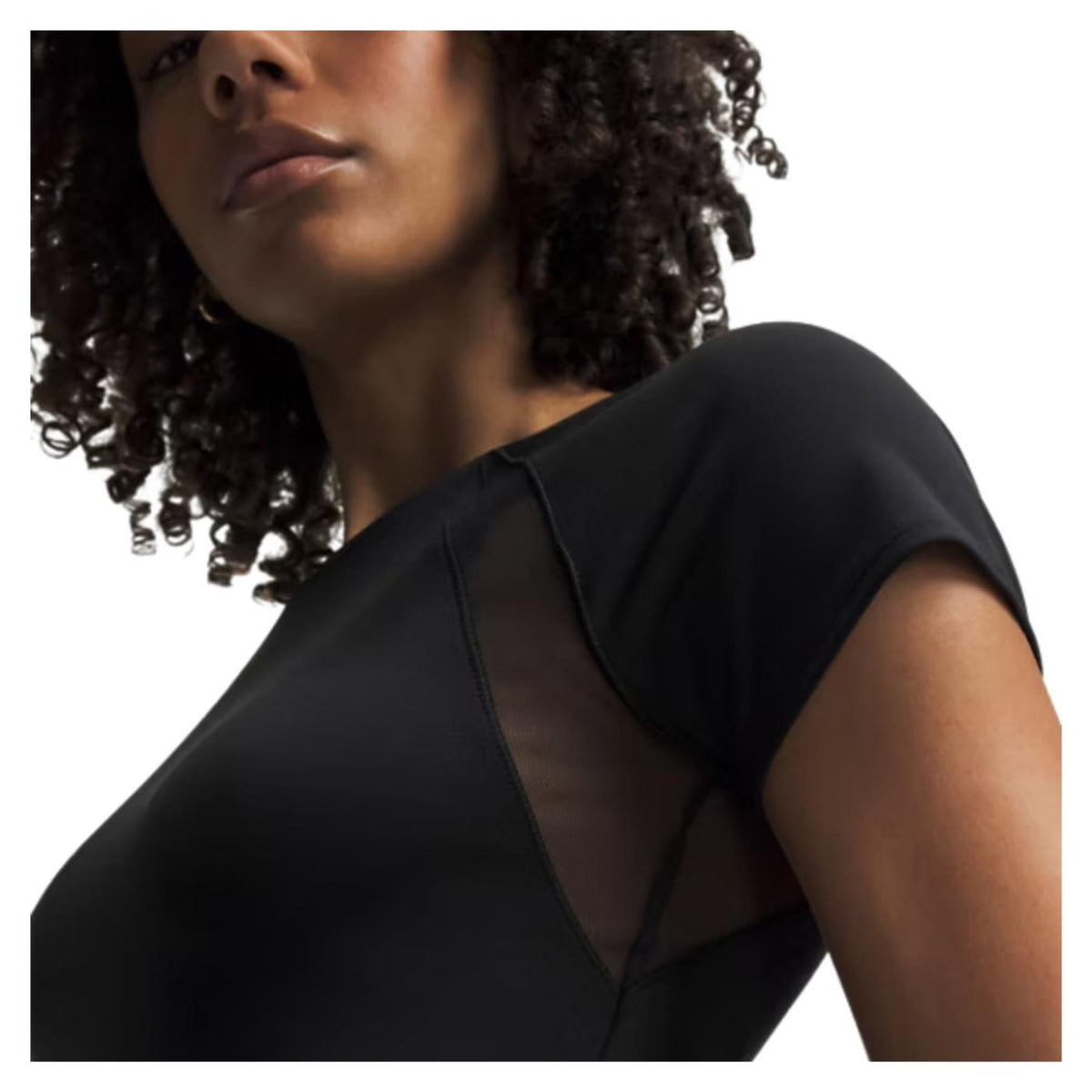 UNDER ARMOUR W MOTION MESH SS TEE - Nero - vista 3