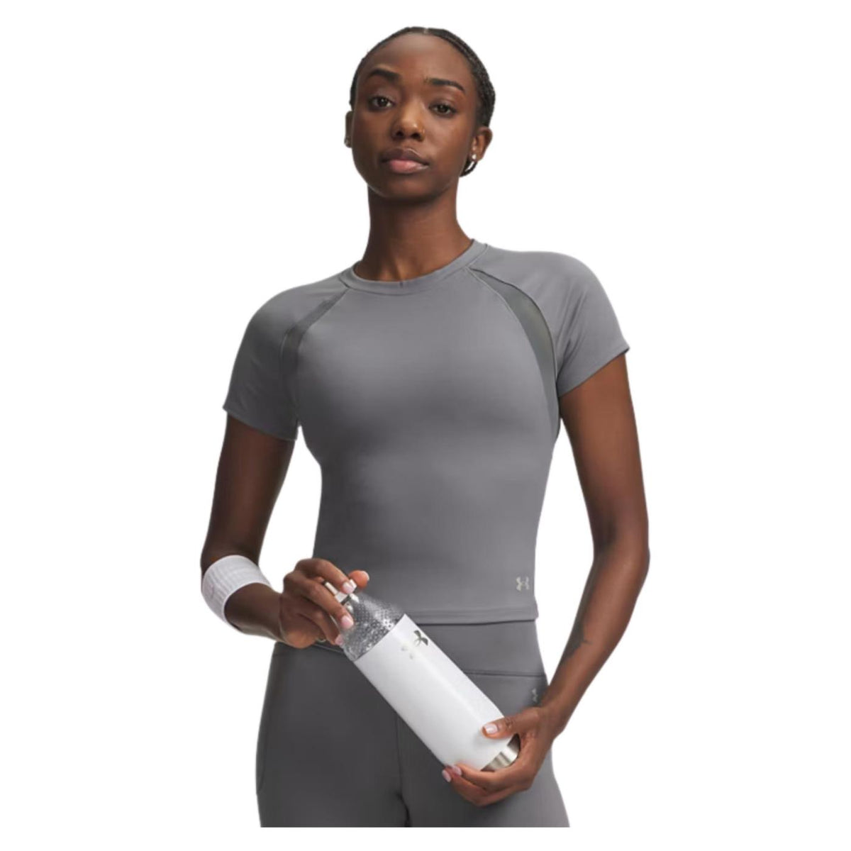 UNDER ARMOUR W MOTION MESH SS TEE - Grigio scuro - immagine principale