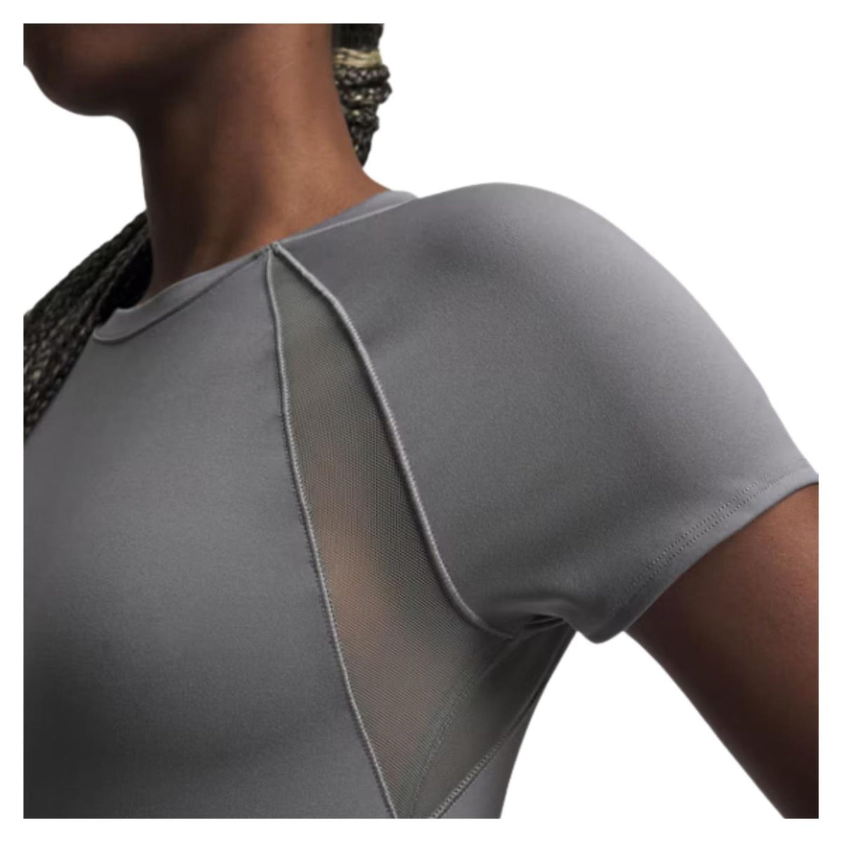UNDER ARMOUR W MOTION MESH SS TEE - Grigio scuro - vista 3
