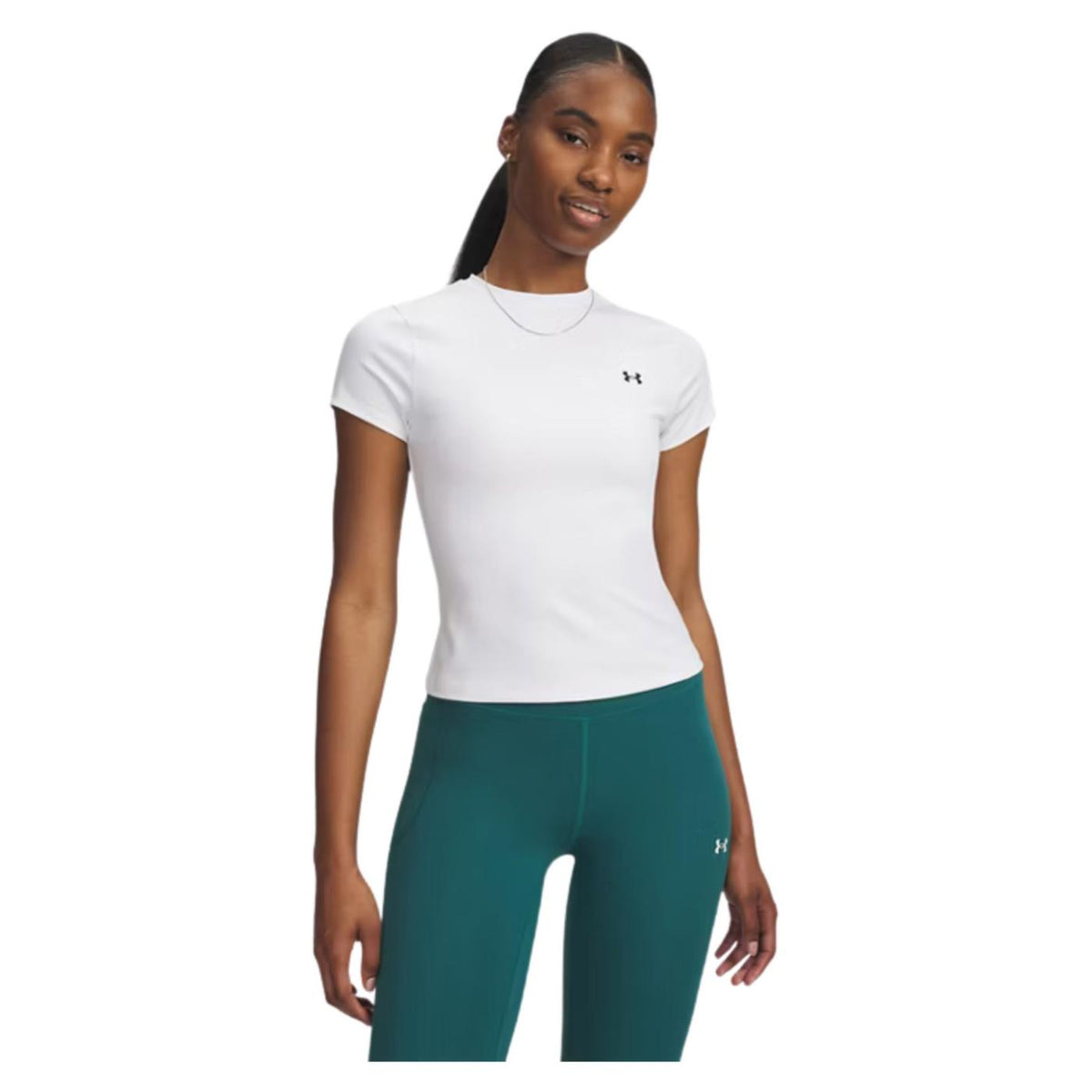 UNDER ARMOUR W MOTION FITTED SS TEE - Bianco - immagine principale