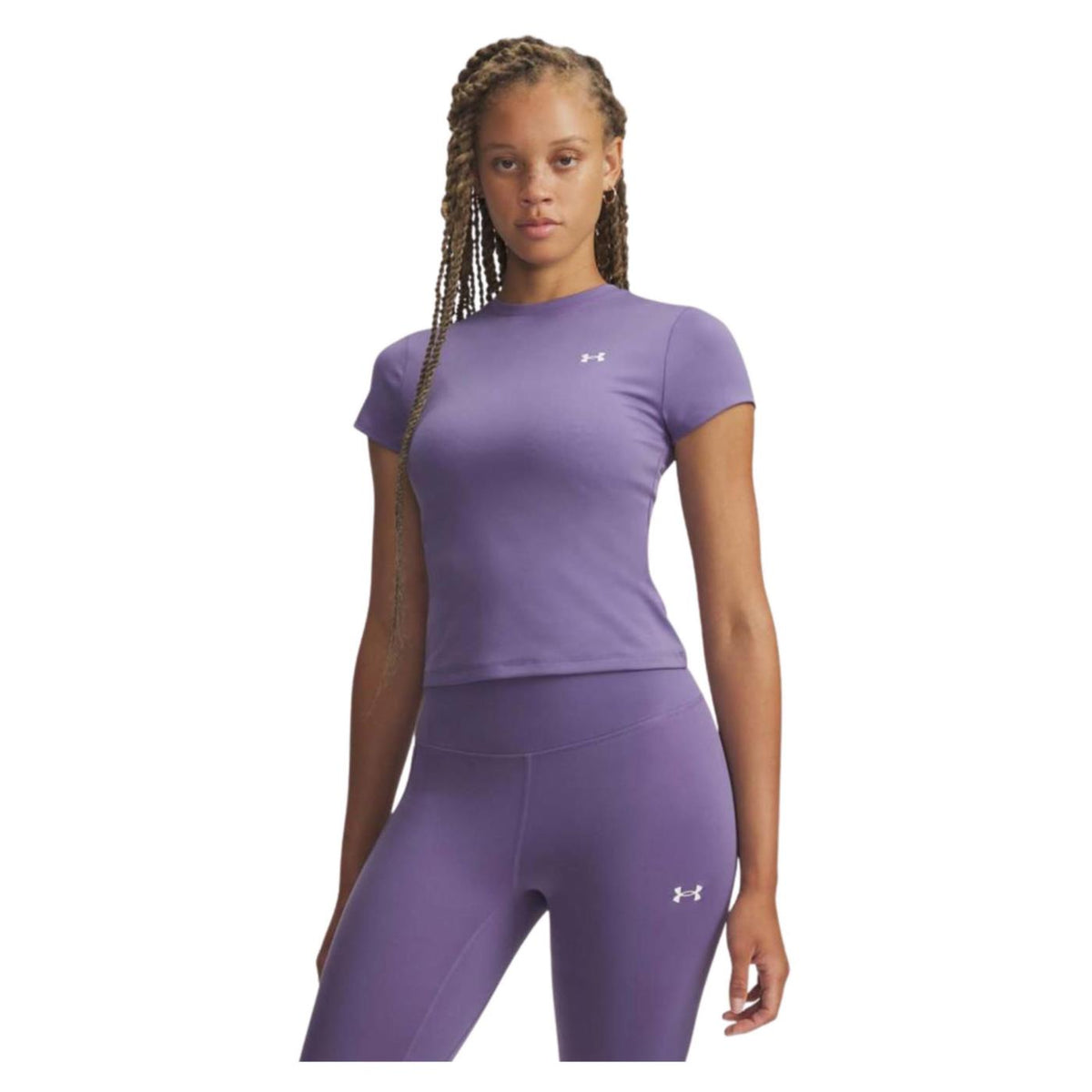 UNDER ARMOUR W MOTION FITTED SS TEE - Viola - immagine principale
