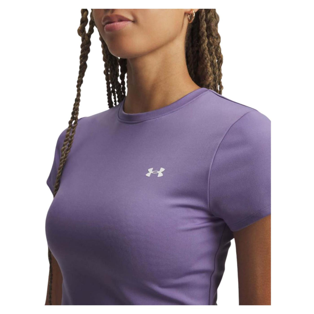 UNDER ARMOUR W MOTION FITTED SS TEE - Viola - vista 3