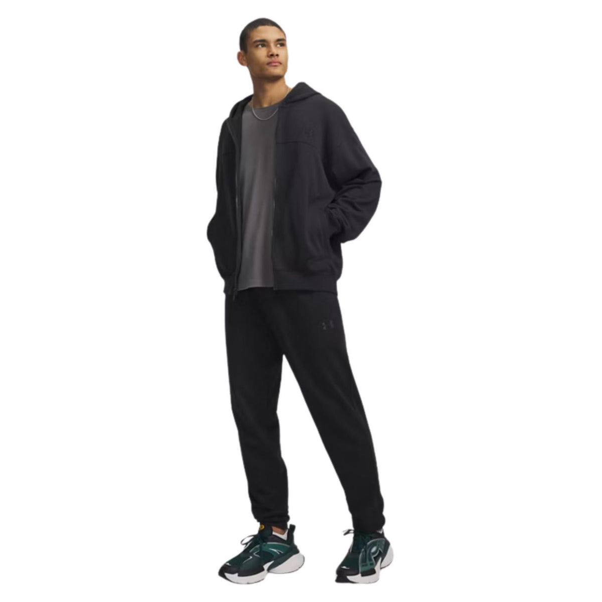 UNDER ARMOUR RIVAL LW JOGGER - Nero - vista 3