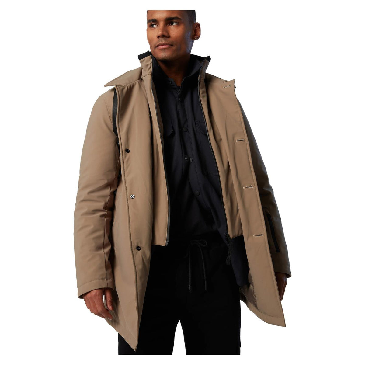NORTH SAILS TECH TRENCH JACKET - Marrone chiaro - vista 3