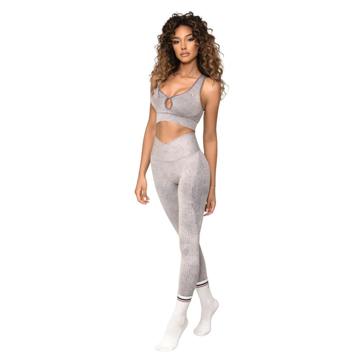 ATHLEAS SAMIRA LEGGINGS SCRUNCH - C1-grigio-c - vista 3