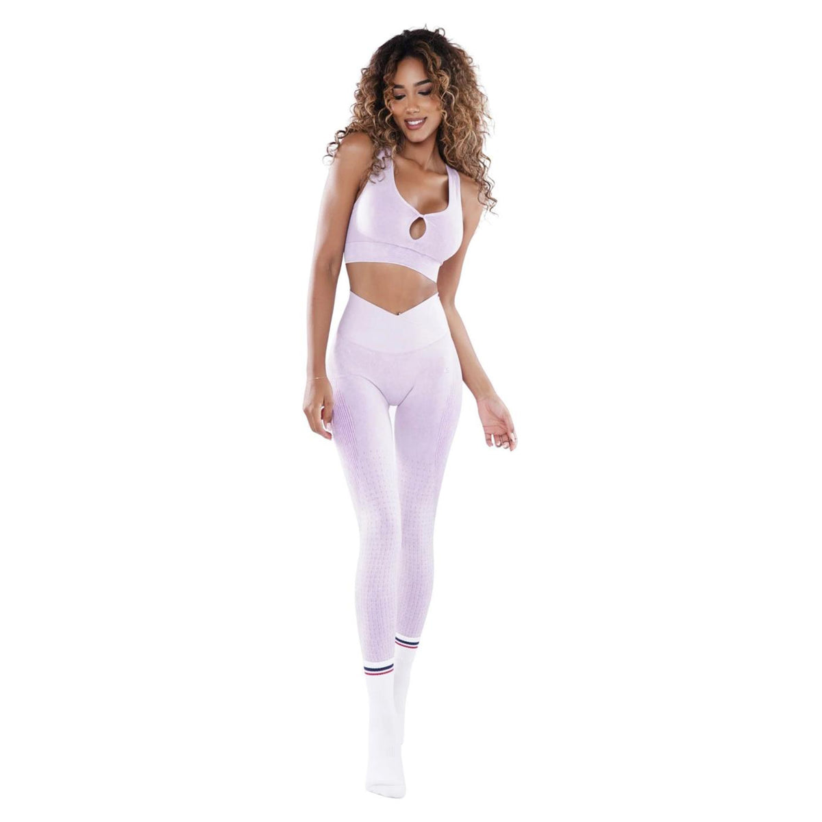 ATHLEAS SAMIRA LEGGINGS SCRUNCH - Lilla - vista 3