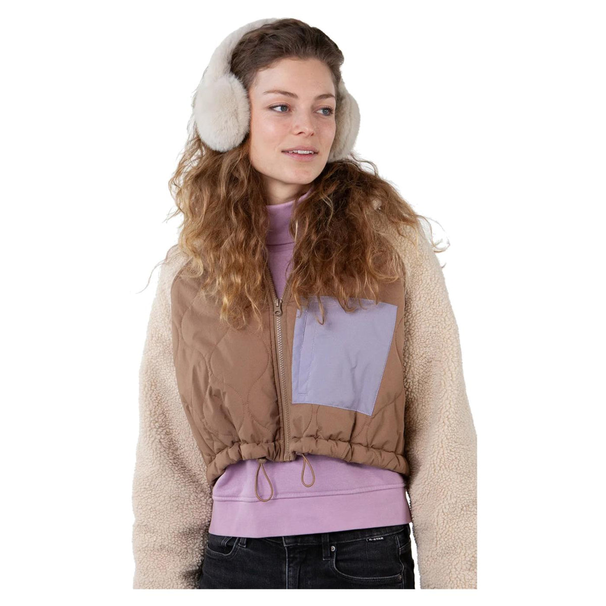 BARTS BIG FUR EARMUFFS - Beige - vista 2