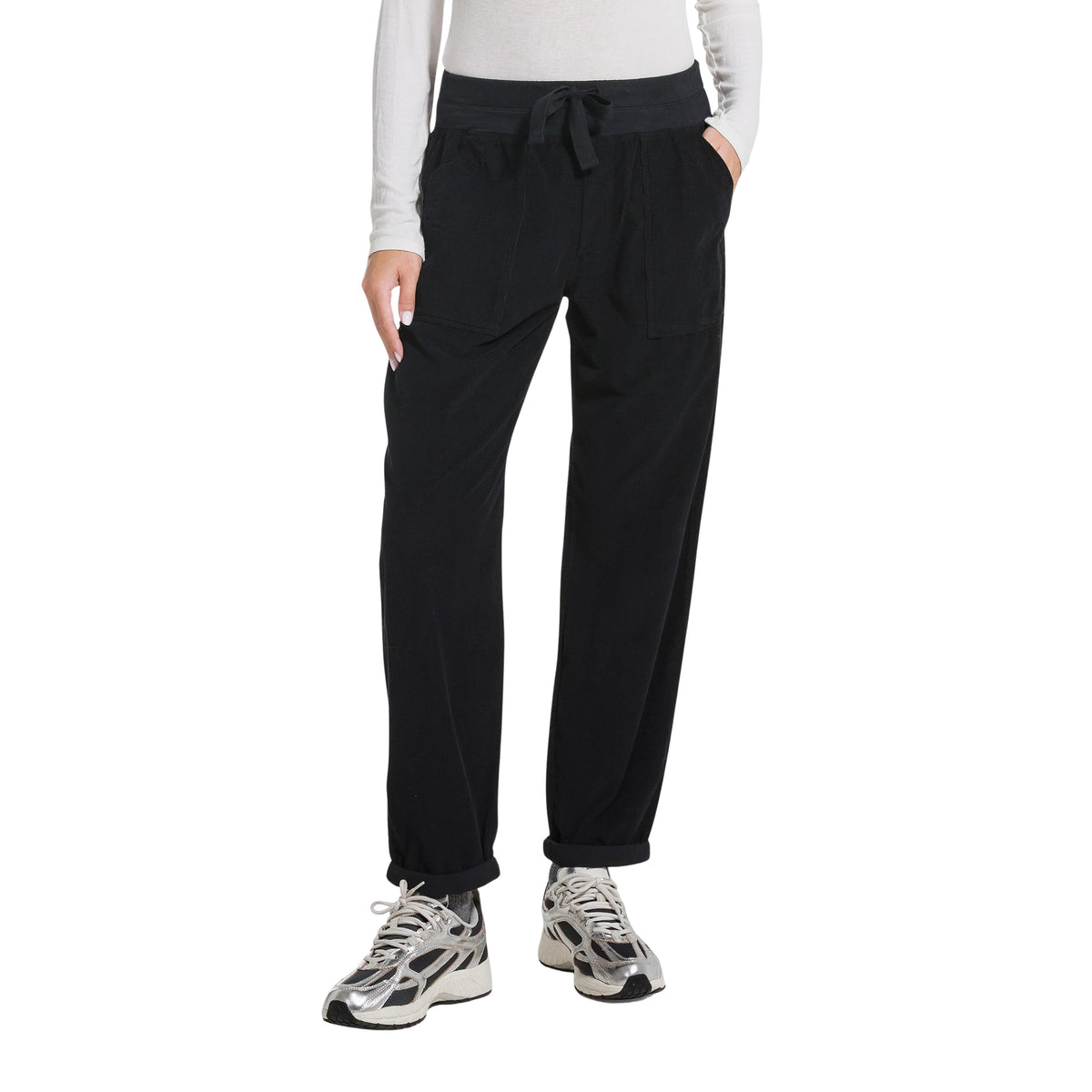 DEHA PANTALONE IN VELLUTO - Nero - immagine principale