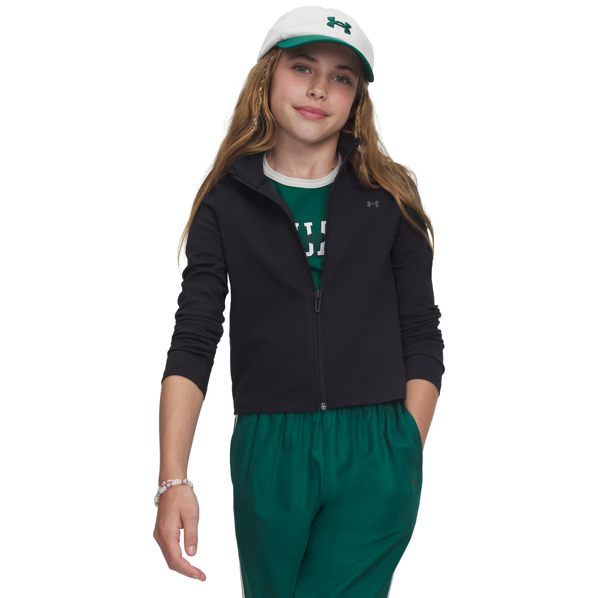 UNDER ARMOUR GIRL MOTION FULL ZIP JR - Nero - immagine principale