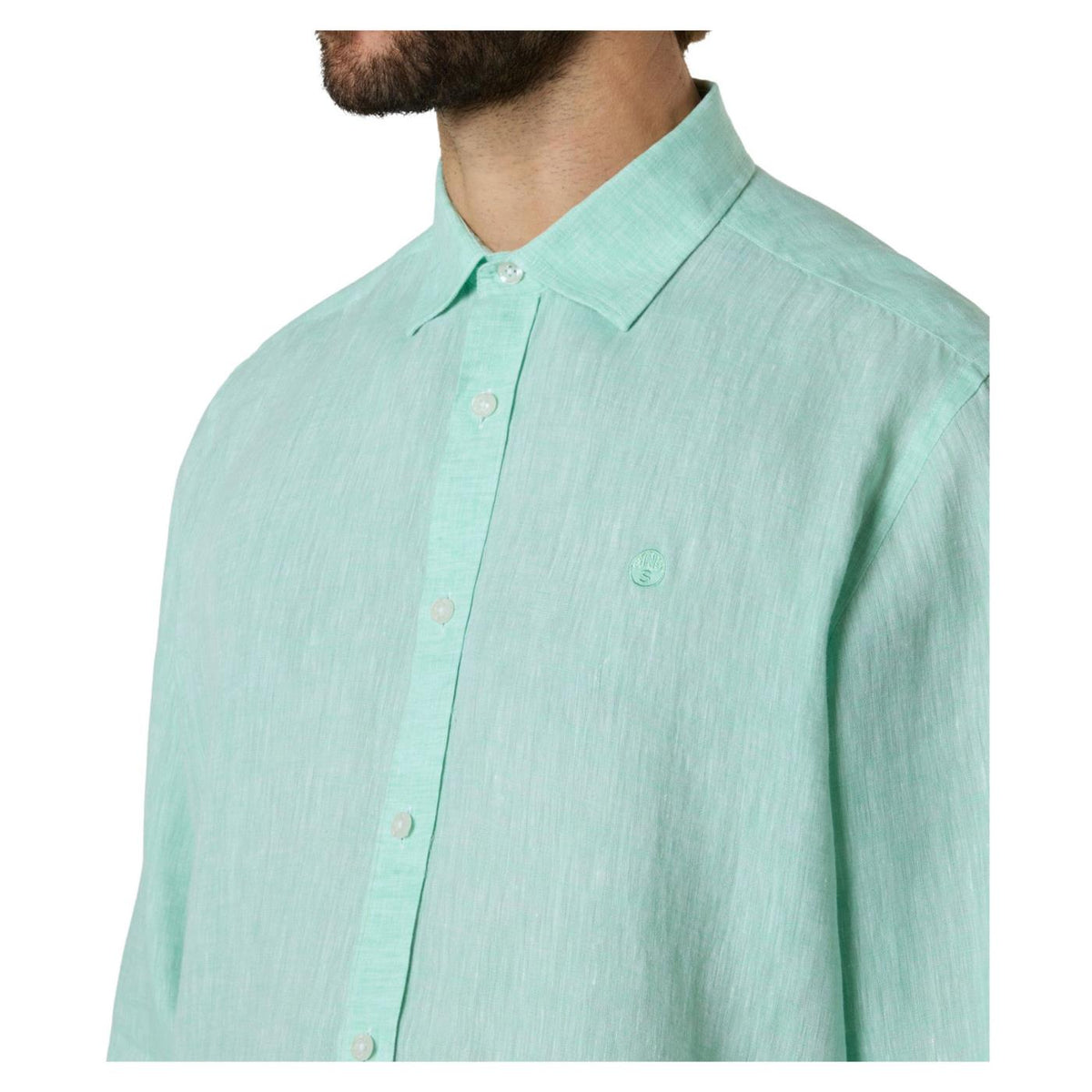 NORTH SAILS CAMICIA MANICHE LUNGHE - Verde - vista 3