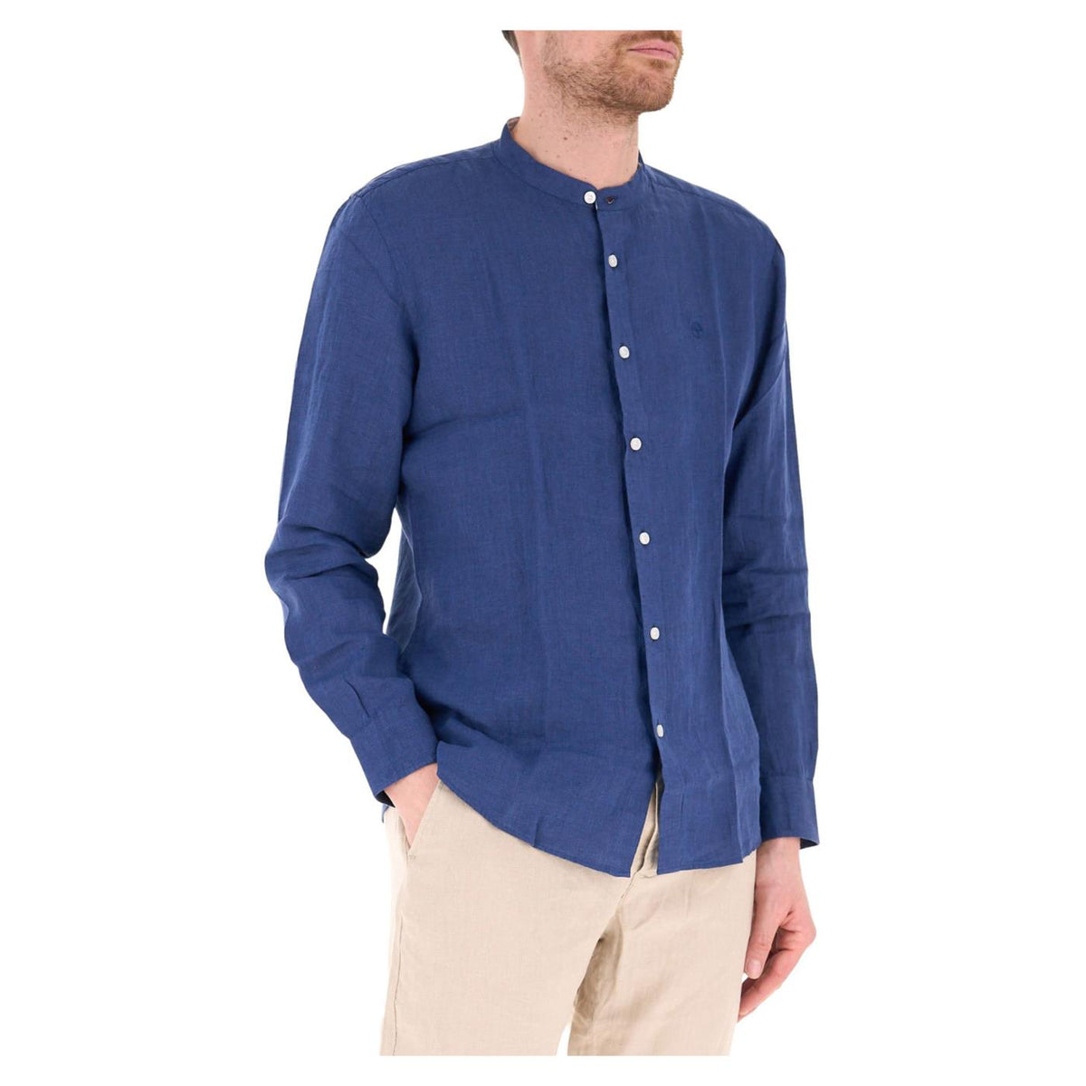 NORTH SAILS CAMICIA COLLO COREANA - Blu - vista 3