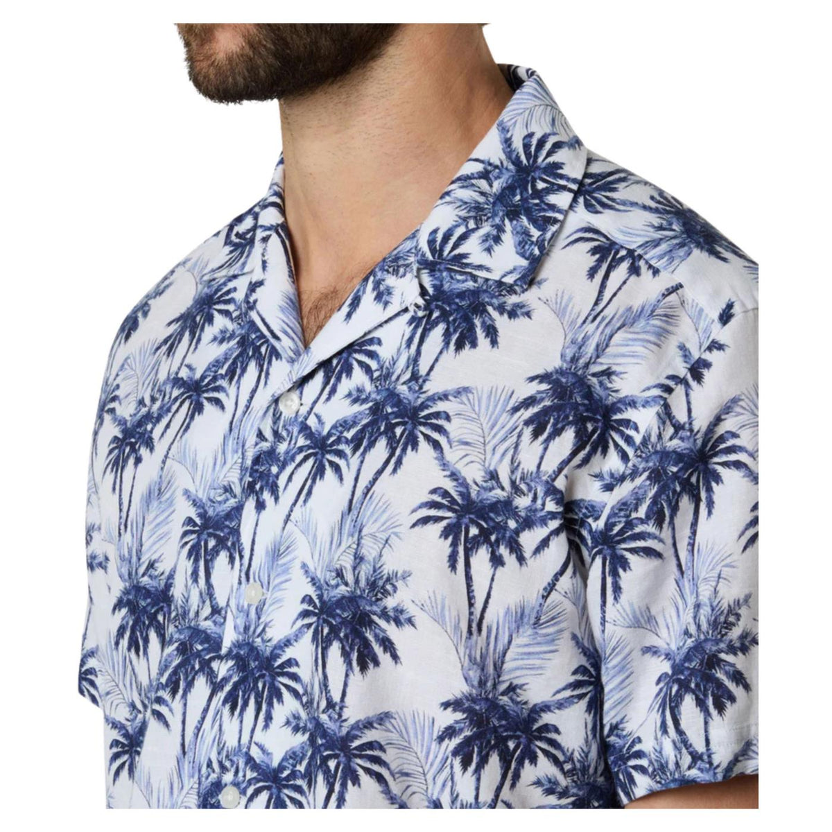 NORTH SAILS CAMICIA FANTASIA HAWAIANA - Bianco - vista 3