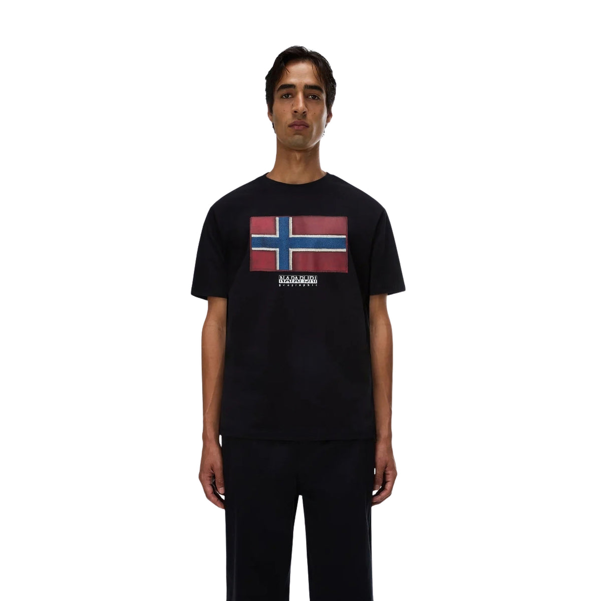NAPAPIJRI S-FLAG TIKI SHORT SLEEVES - Nero - immagine principale