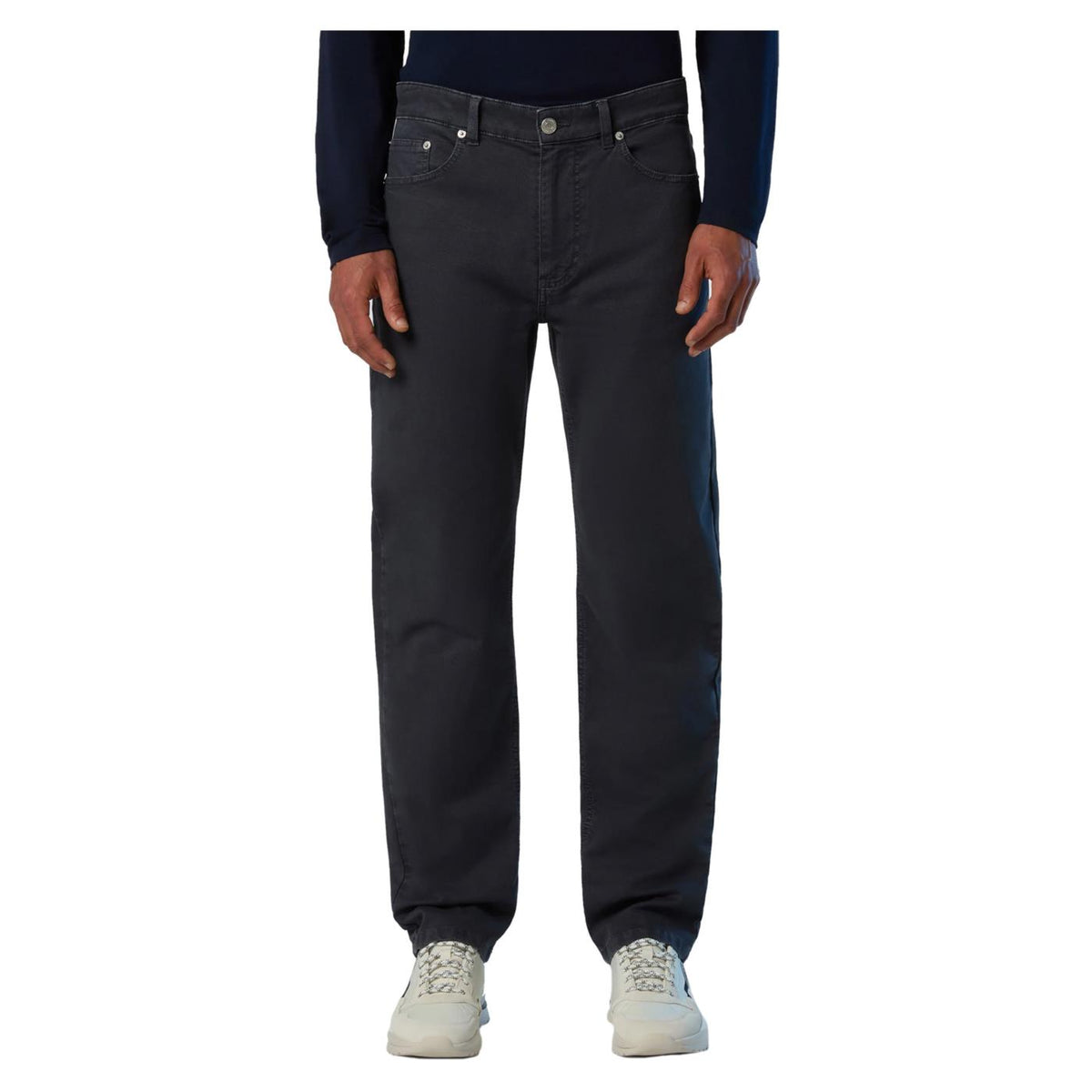 NORTH SAILS STRIPE REG 5-POCKET PANT - Grigio scuro - immagine principale